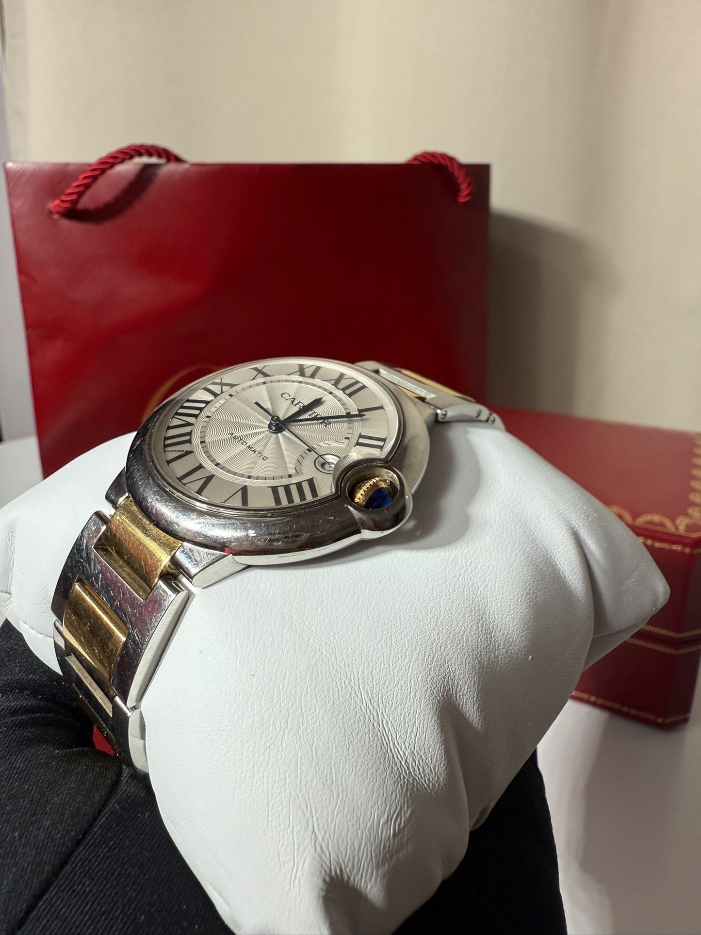 Montre Femme Cartier Ballon Bleu 42mm Or & Acier