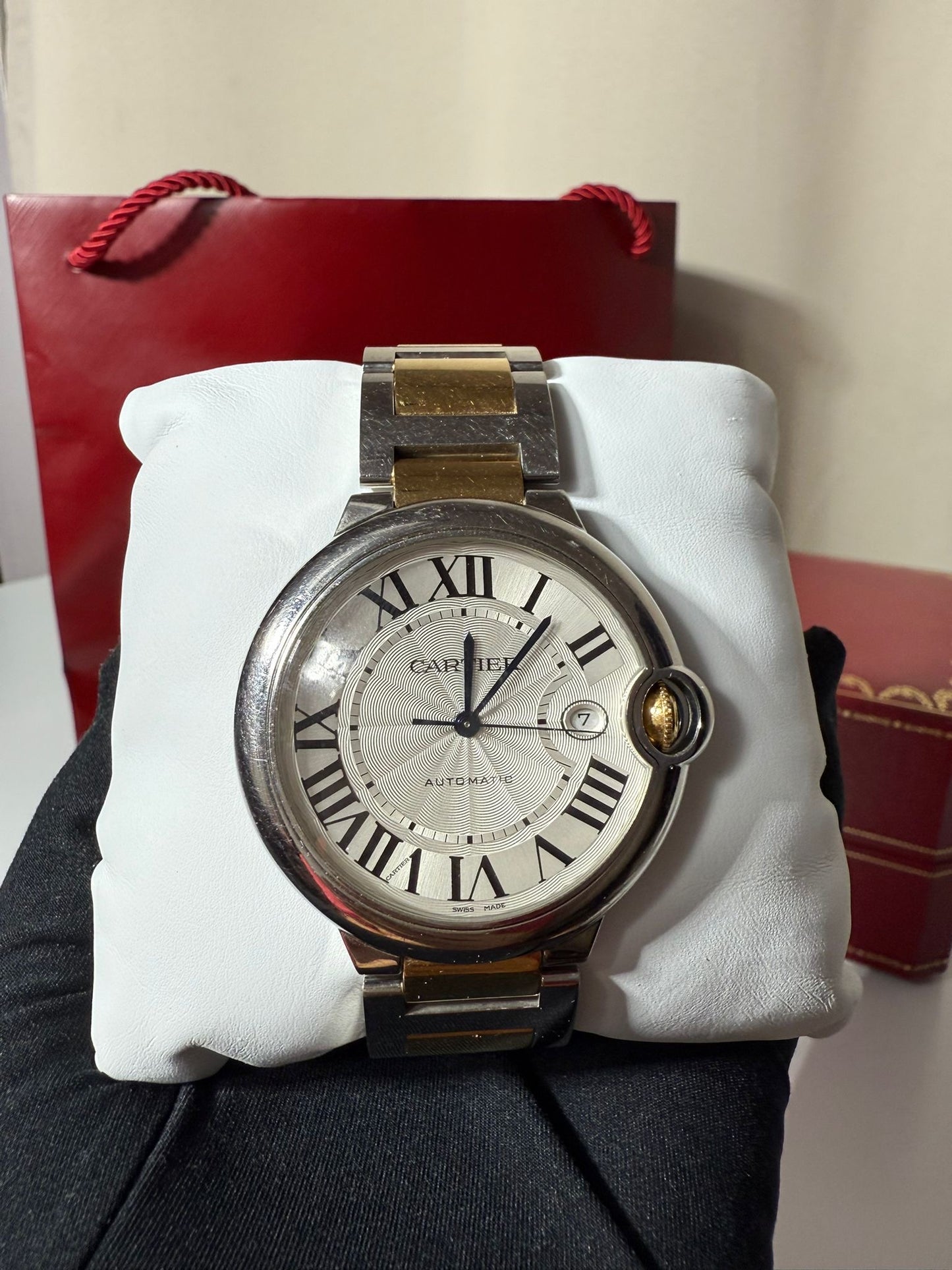 Montre Femme Cartier Ballon Bleu 42mm Or & Acier