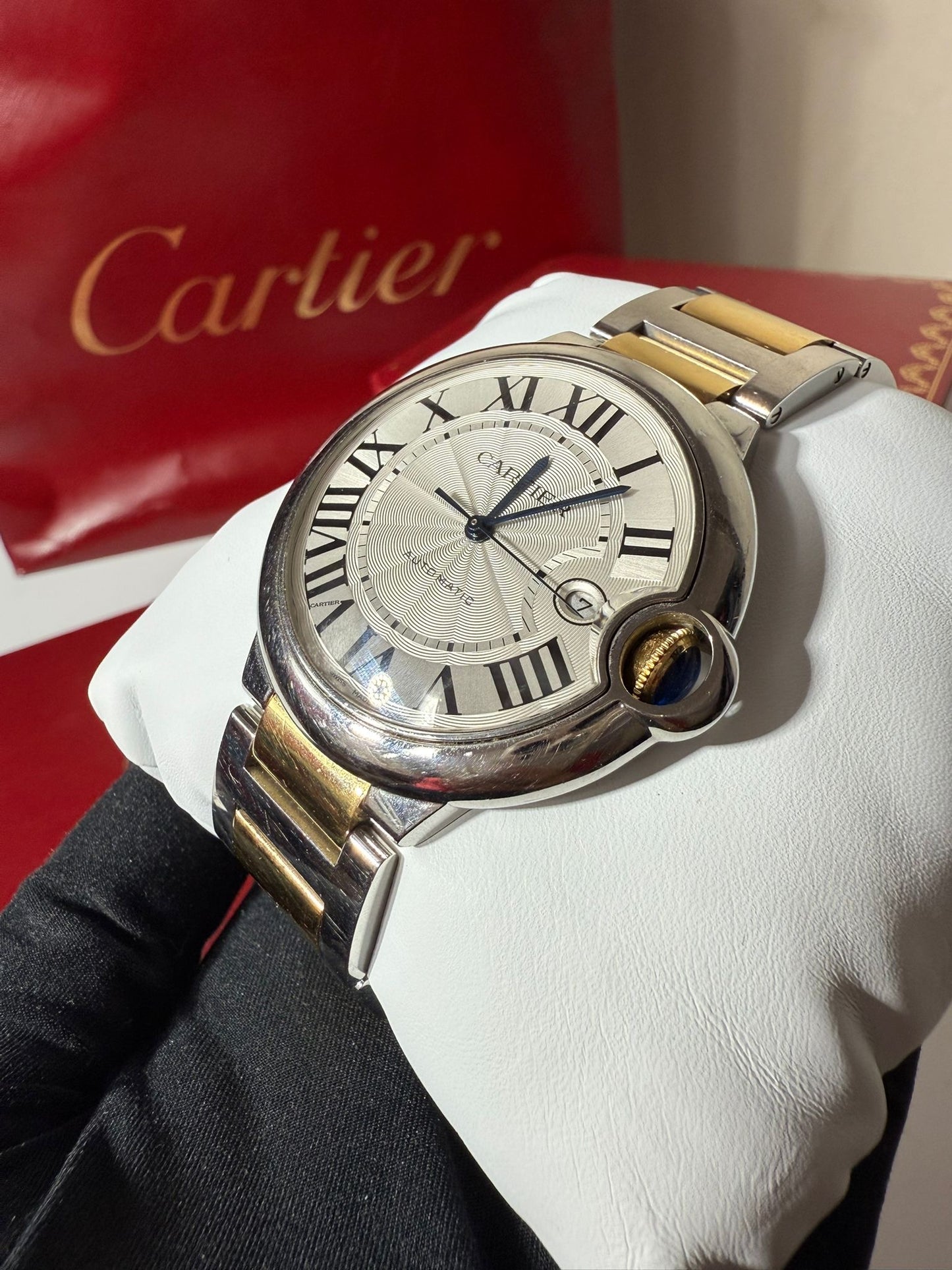 Montre Femme Cartier Ballon Bleu 42mm Or & Acier