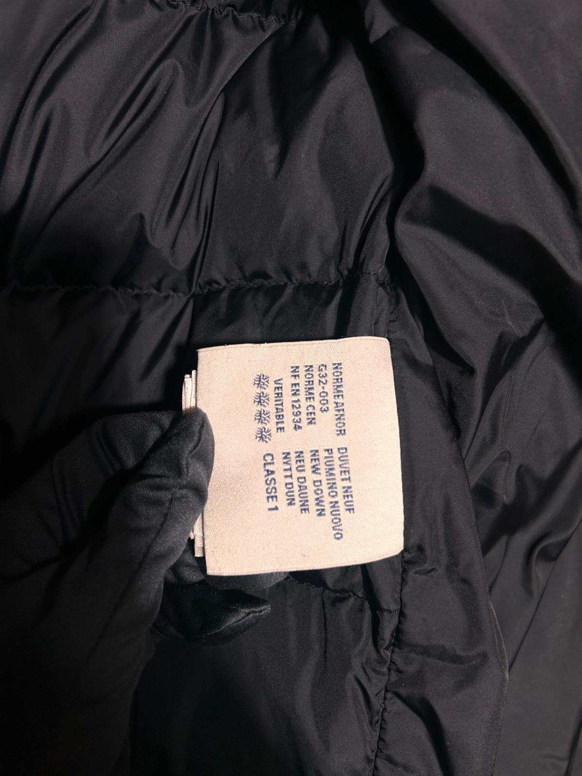 Doudoune Moncler Clunye noire à capuche