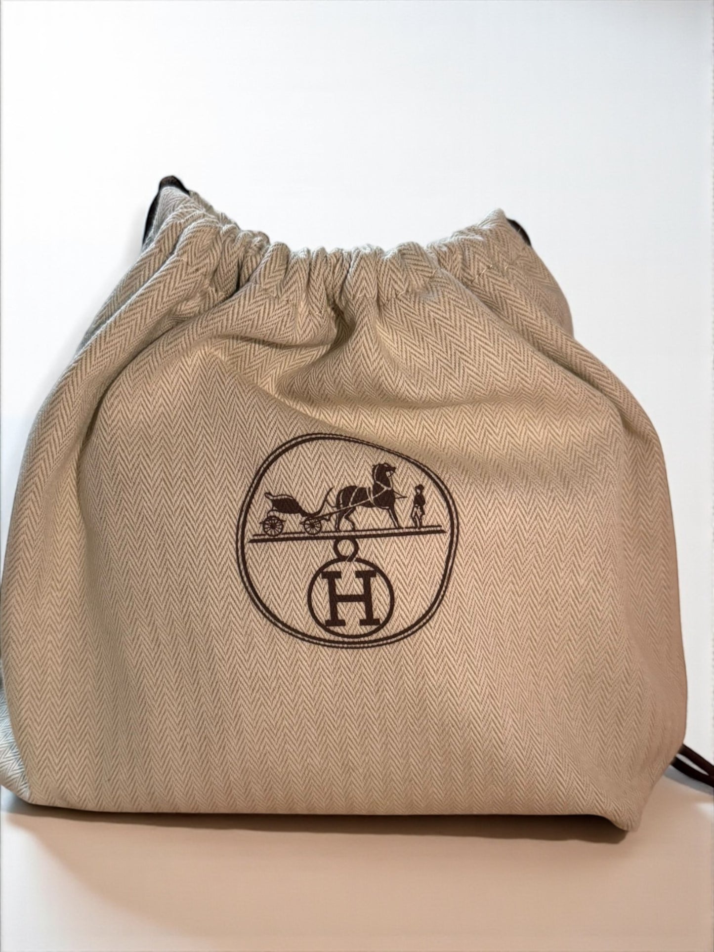 sac Hermès Kelly II Sellier Mini 20 bleu nuit dustbag