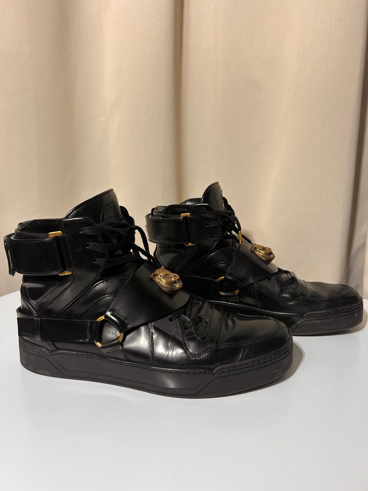 Sneakers Gucci noires en cuir