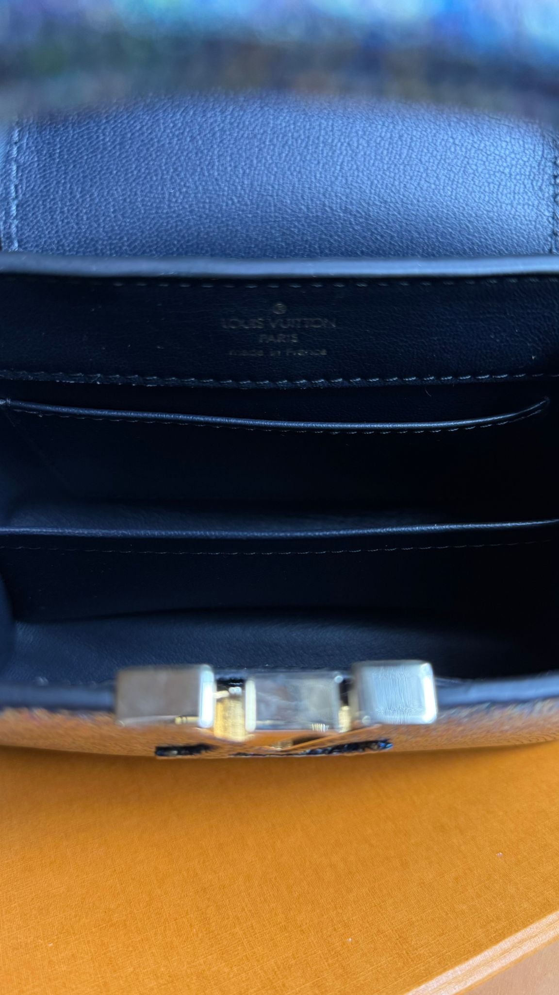 Louis Vuitton Capucines BB Cuir Lézard Black Pétrol
