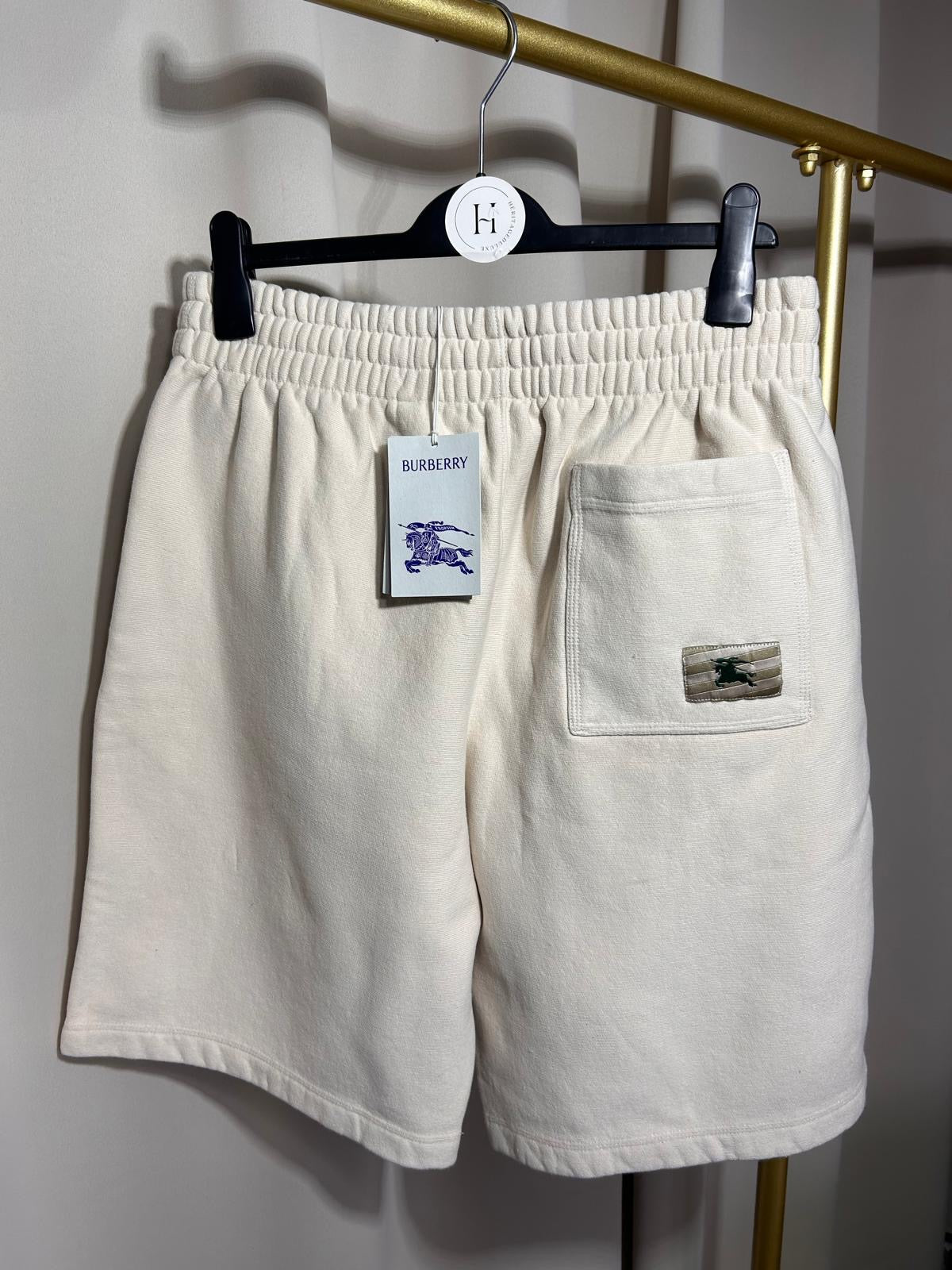 Short Burberry Blanc en Coton