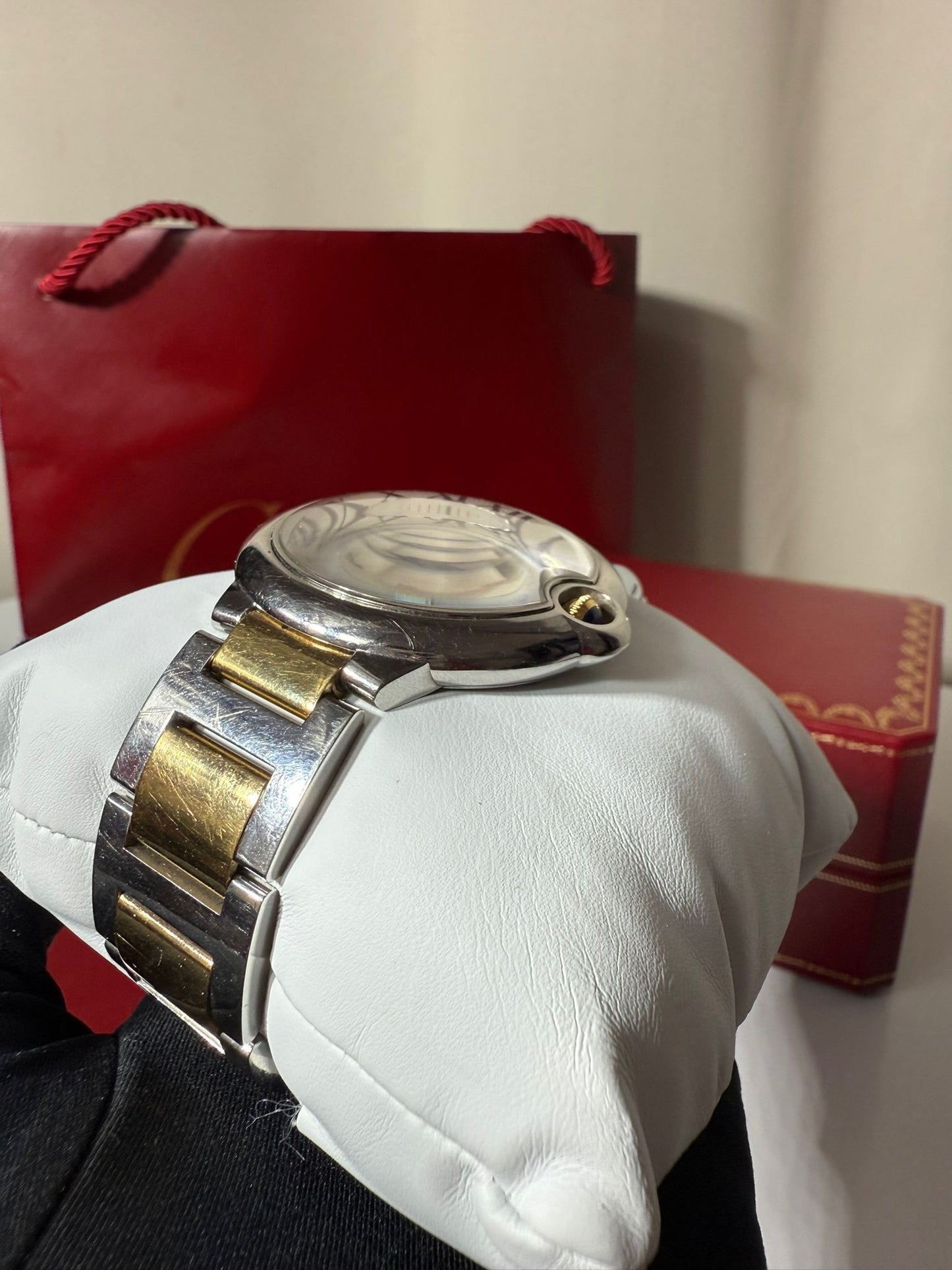 Montre Femme Cartier Ballon Bleu 42mm Or & Acier