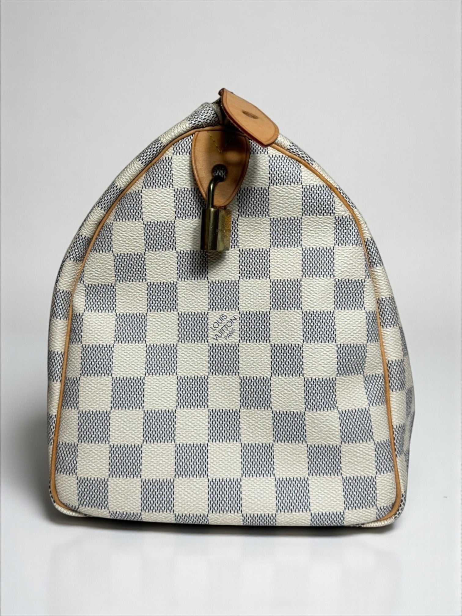 Sac Louis Vuitton Speedy 30 Damier Azur – vue de face – Héritage du Luxe
