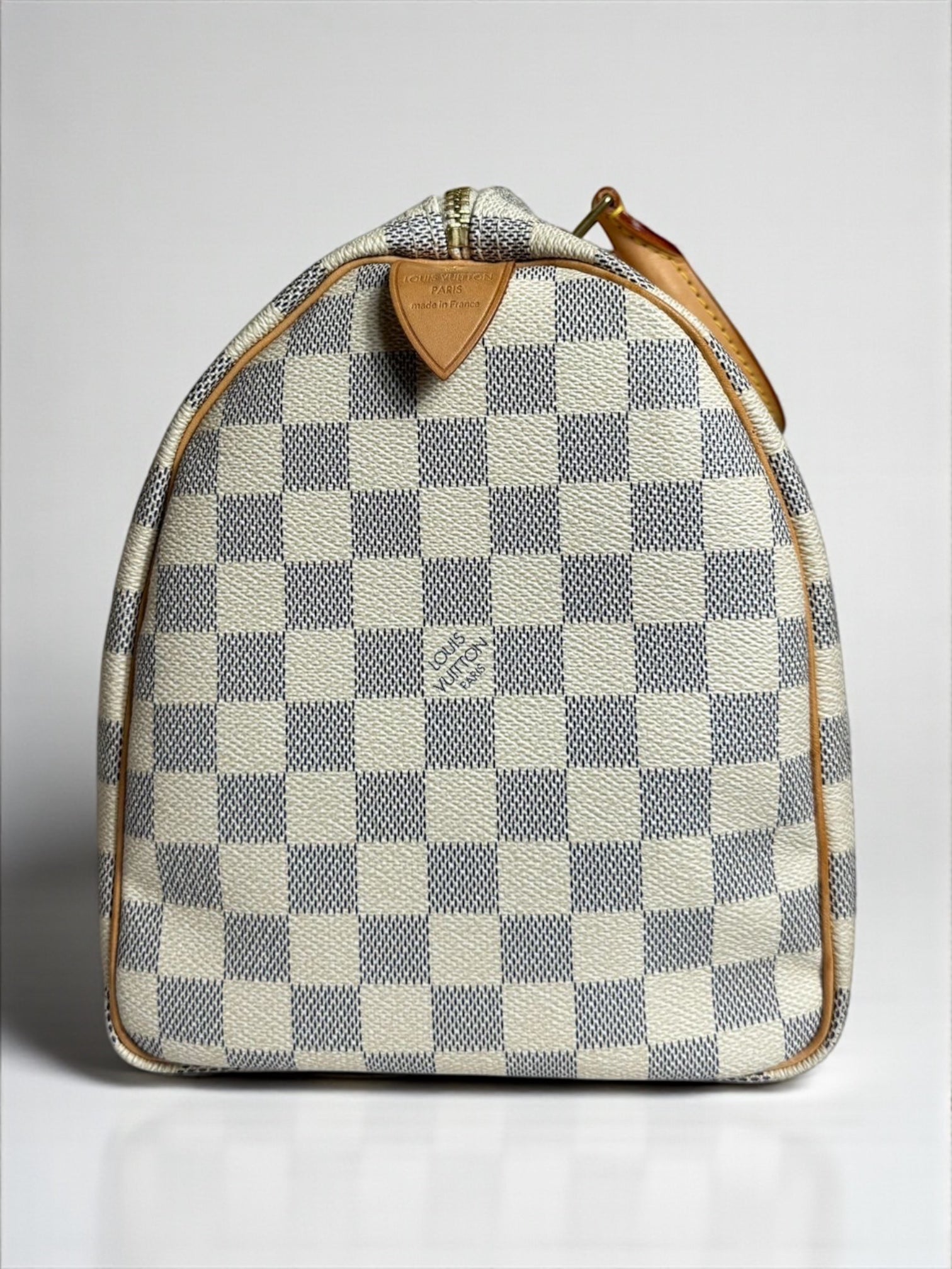 Sac Louis Vuitton Speedy 30 Damier Azur – vue de face – Héritage du Luxe