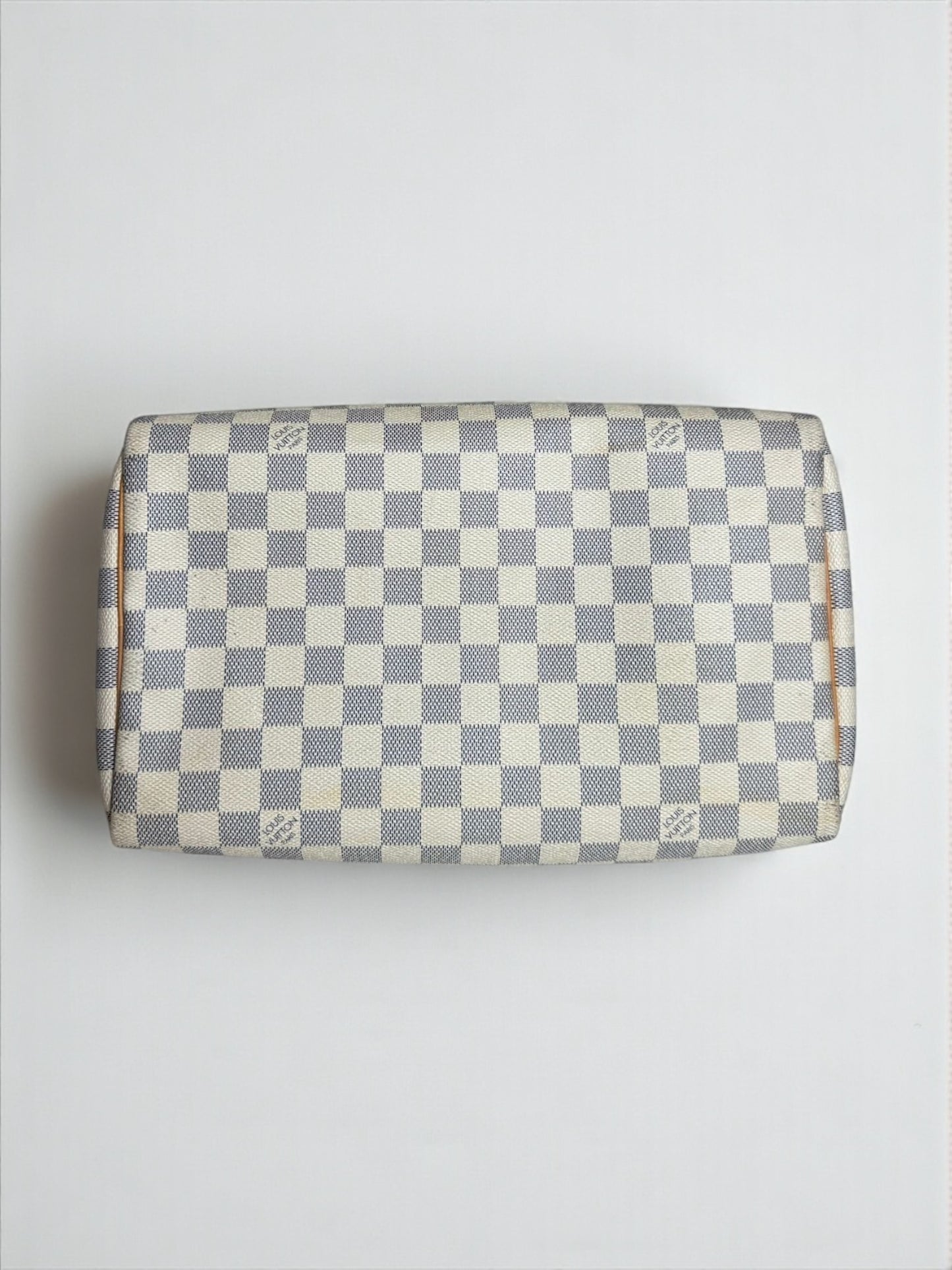 Sac Louis Vuitton Speedy 30 Damier Azur – vue de face – Héritage du Luxe