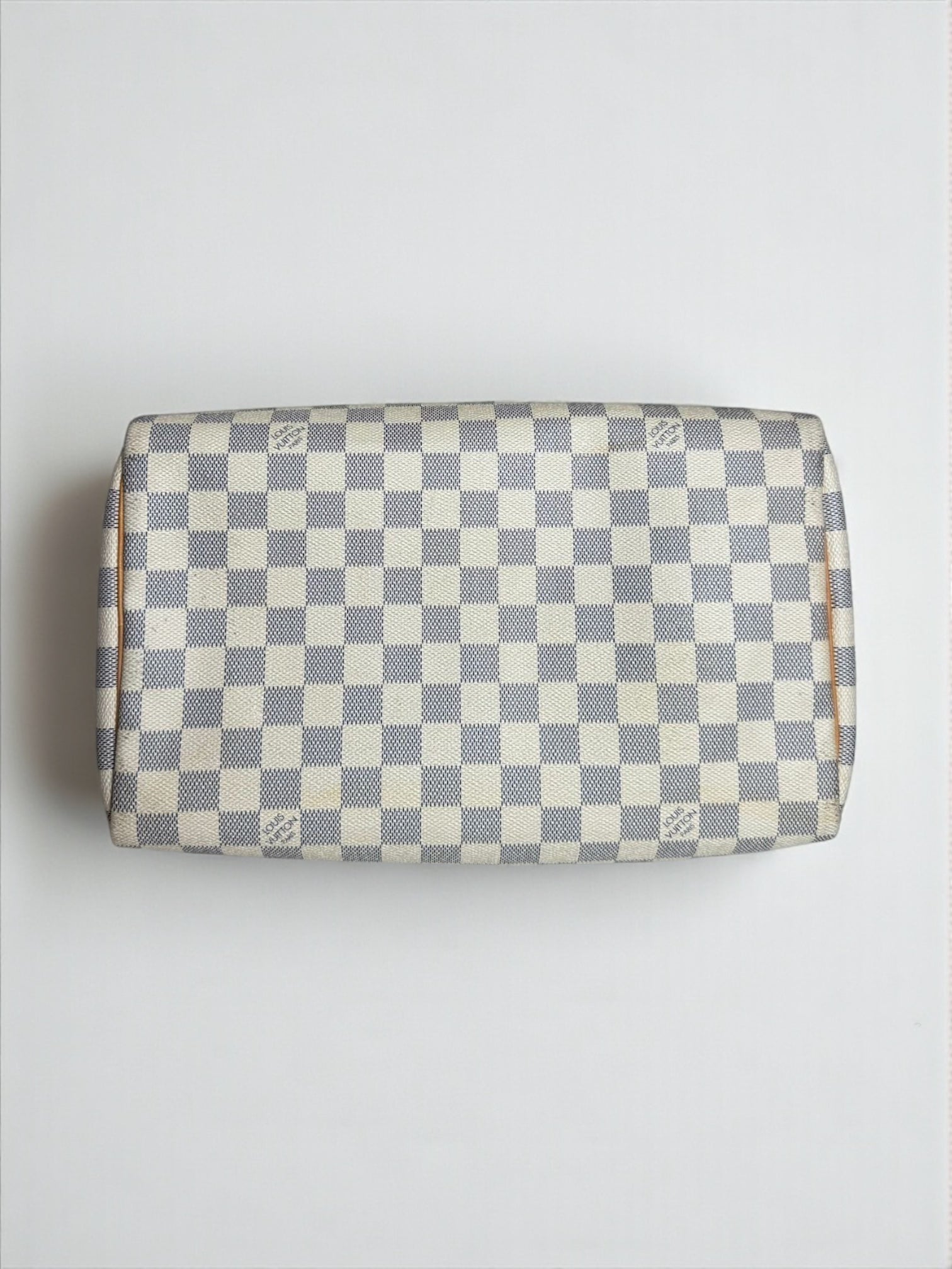 Sac Louis Vuitton Speedy 30 Damier Azur – vue de face – Héritage du Luxe