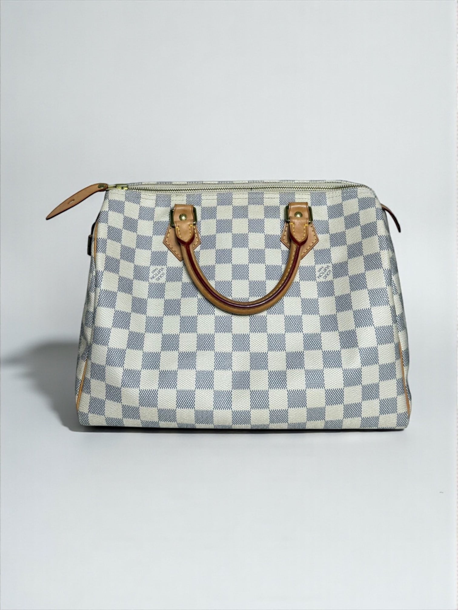 Sac Louis Vuitton Speedy 30 Damier Azur – vue de face – Héritage du Luxe