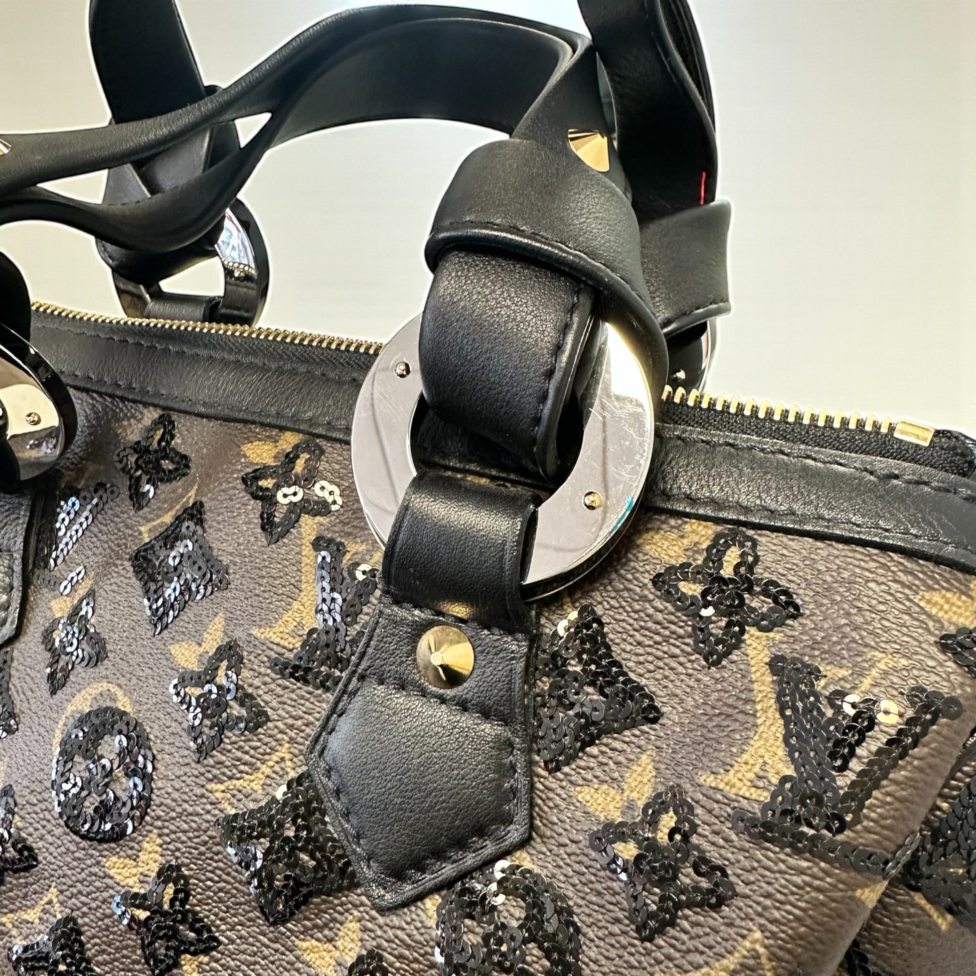 Sac Louis Vuitton Speedy 30 Eclipse édition limitée 2009, vue face