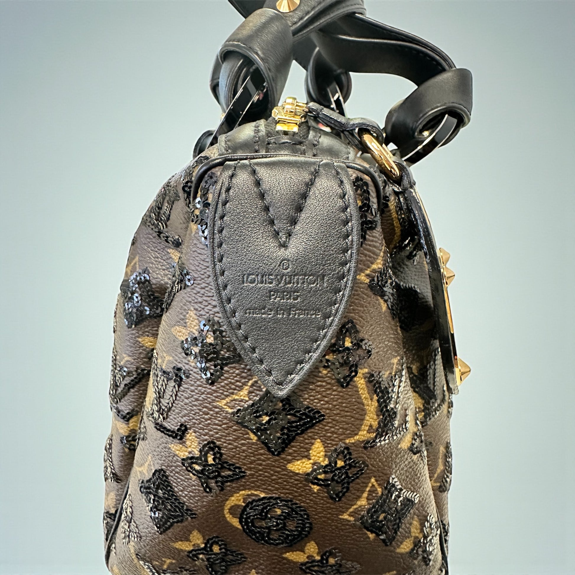 Sac Louis Vuitton Speedy 30 Eclipse édition limitée 2009, vue face