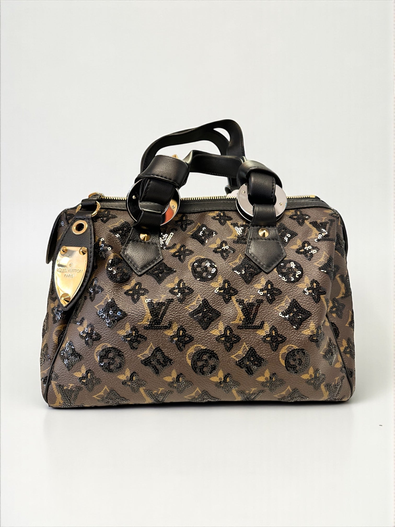 Sac Louis Vuitton Speedy 30 Eclipse édition limitée 2009, vue face