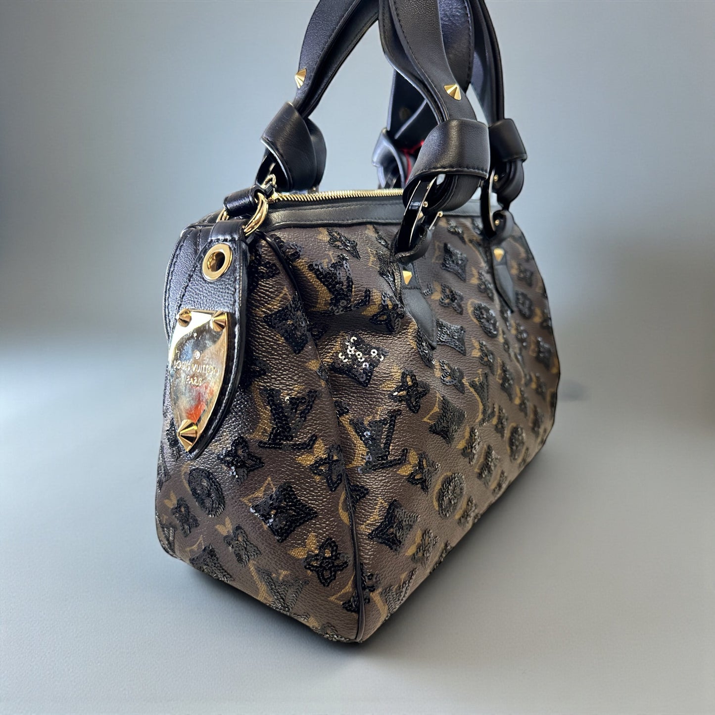 Sac Louis Vuitton Speedy 30 Eclipse édition limitée 2009, vue face