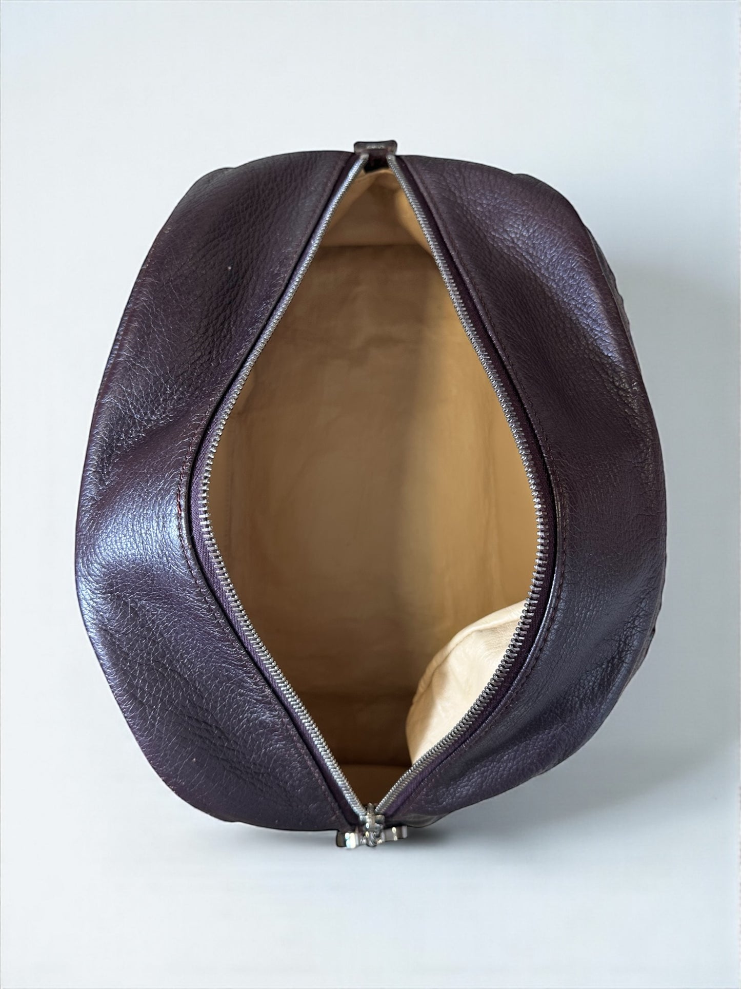 Sac Chanel Bowling Large en cuir de veau marron