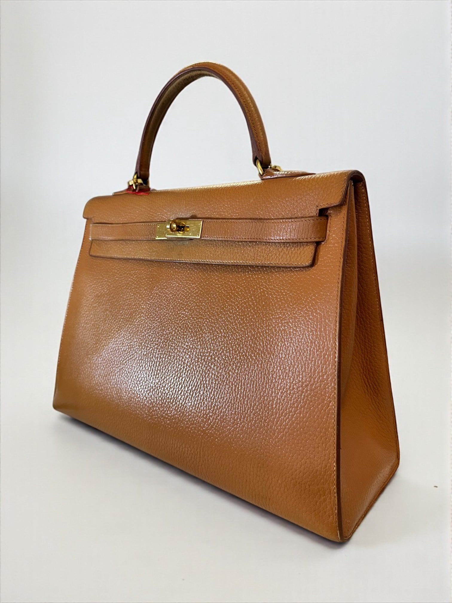 Sac Hermès Kelly 35 Togo Gold vue avant