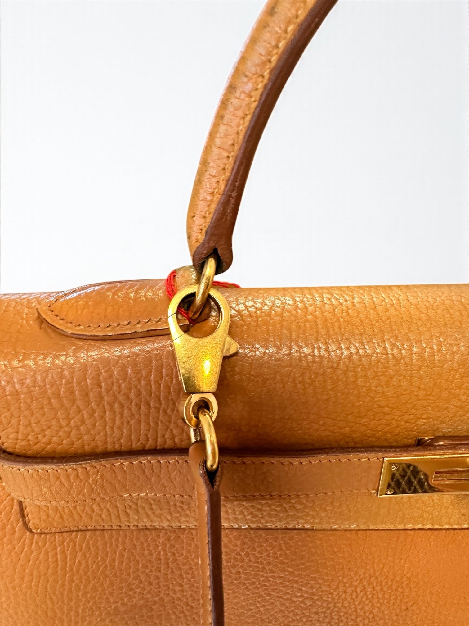 Sac Hermès Kelly 35 Togo Gold vue avant