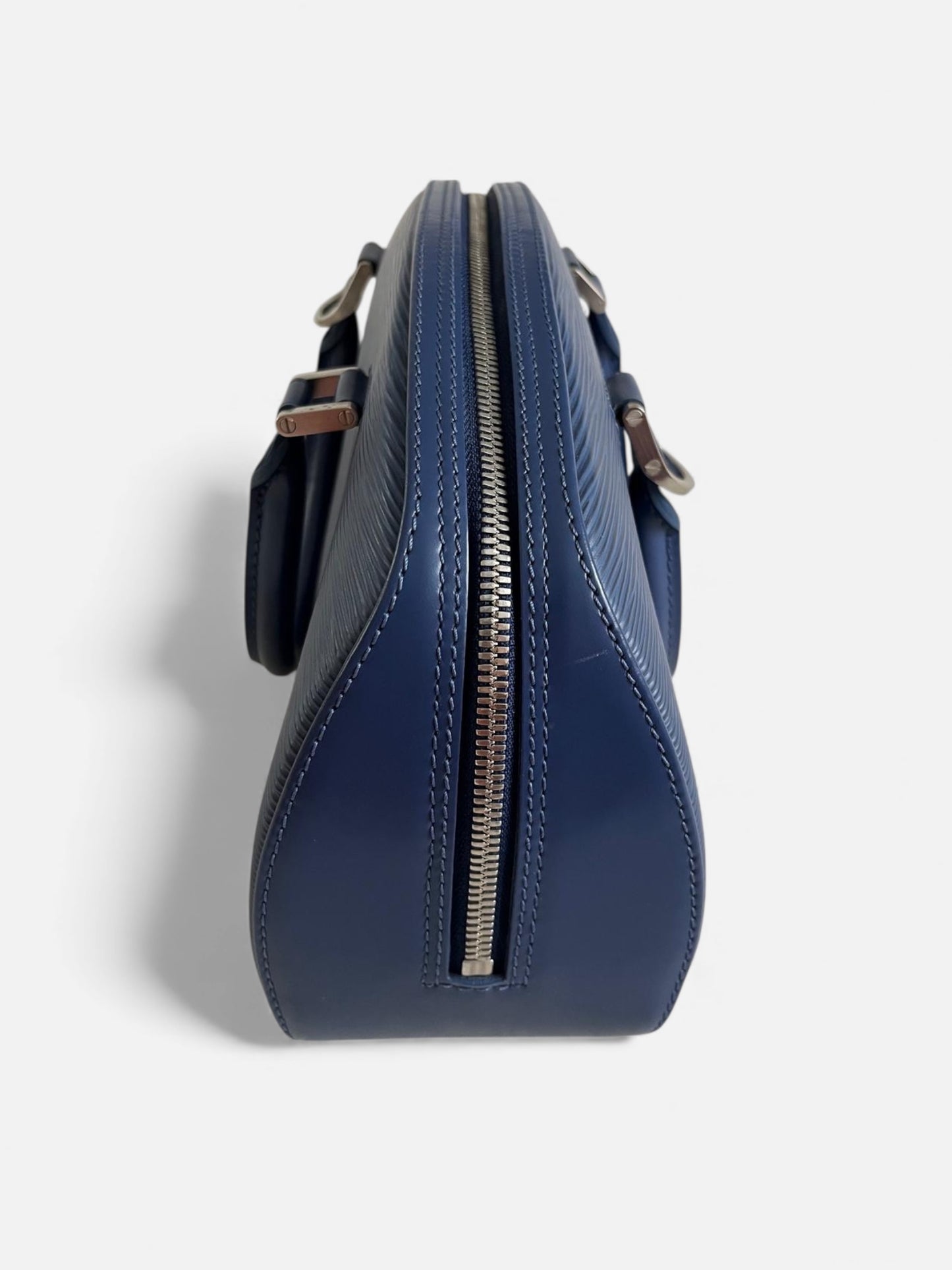 Sac Louis Vuitton Jasmin bleu en cuir Épi