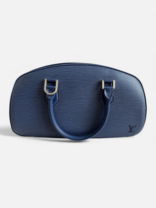Sac Louis Vuitton Jasmin bleu en cuir Épi