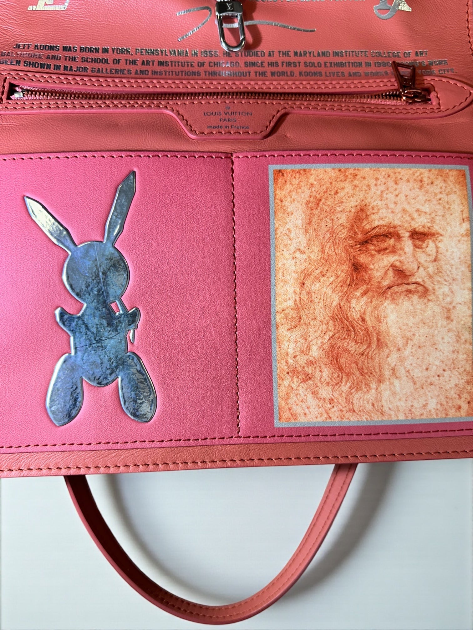 Sac Louis Vuitton Neverfull MM Da Vinci Mona Lisa édition limitée Jeff Koons avant – Heritage du Luxe