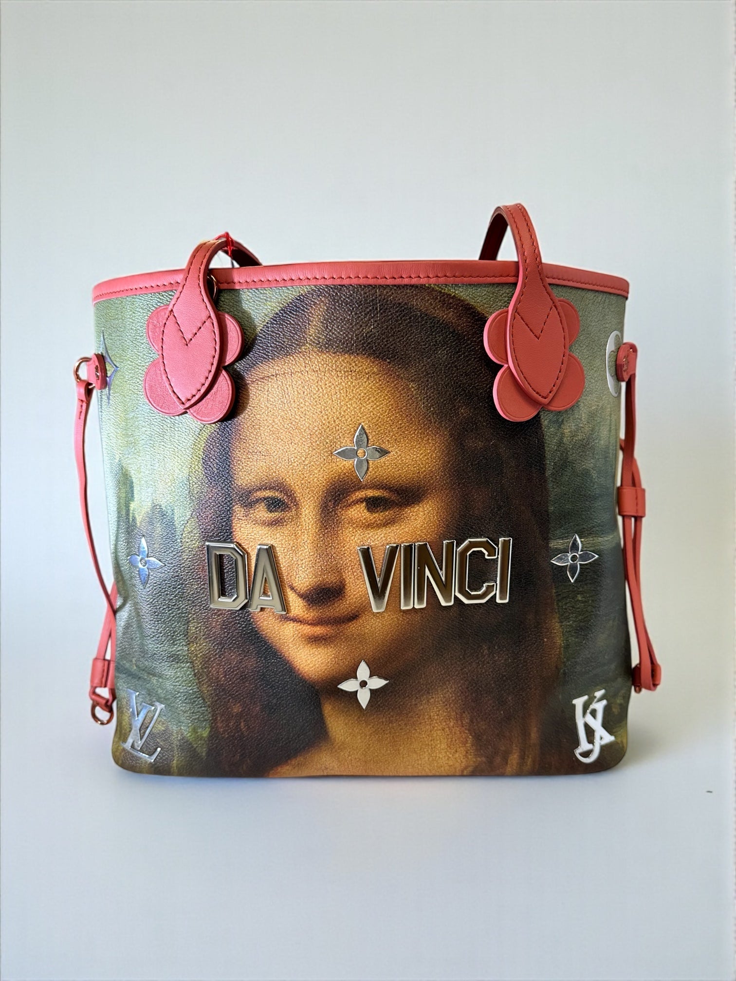 Sac Louis Vuitton Neverfull MM Da Vinci Mona Lisa édition limitée Jeff Koons avant – Heritage du Luxe